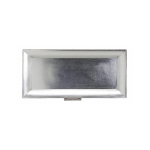 Rechthoekige Zilveren Kaarsenplateau/kaarsenbord 36 Cm - Onderbord / Kaarsenbord / Onderzet Bord Voor Kaarsen - Silver