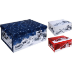 te Kerstballen/kerstversiering Opbergbox 51 Cm - Wit