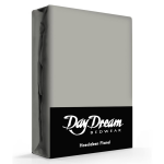 Day Dream Flanellen Hoeslaken -180 X 200 Cm - Grijs
