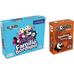Spellenbundel - Squla - 2 Stuks - 6 Tot 12 Jaar - Familiebordspel & Spelling Kaartspel
