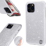 Hem Apple Iphone 12 Pro Max Glitter Siliconen Gel Tpu / Back Cover / Hoesje Iphone 12 Pro Max - Silver