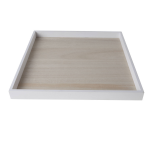 Cosy&Trendy Kaarsenbord/kaarsenplateau Hout Vierkant L30 X B30 X H3 Cm - Dienblad Met Opstaande Rand Van 3 Cm