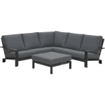 Garden Impressions Loungeset Lincoln Carbon Black-mystic Grey - Zwart