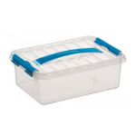 Kunststof Stapelbare Opbergbak 4 Liter 30 X 20 X 10 Cm - Opbergbox - Blauw