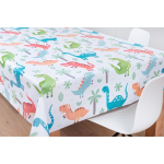 Bellatio Design Tafelzeil/tafelkleed Met Dinosaurus Print 140 X 300 Cm - Tafelzeilen