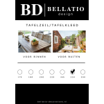 Bellatio Design Tafelzeil/tafelkleed Licht Met Grafische Print 140 X 250 Cm - Tafelzeilen - Grijs