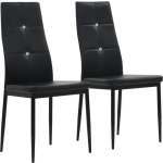 Vidaxl Eetkamerstoelen 2 St Kunstleer - Negro