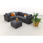 SUNS Parma Loungeset - Antraciet - Exclusief Middel - Grijs