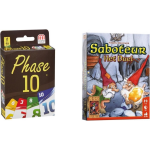 999Games Spellenbundel - Kaartspel - 2 Stuks - Phase 10 & Saboteur: Het Duel