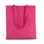 Bellatio Design Basic Katoenen Schoudertasje In Het Fuchsia 38 X 42 Cm - Schoudertas - Roze