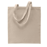 Bellatio Design Basic Katoenen Schoudertasje In Het Zand/ 38 X 42 Cm - Schoudertas - Beige