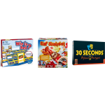 Hasbro Spellenbundel - Bordspel - 3 Stuks - Wie Is Het? & 30 Seconds & Stef Stuntpiloot