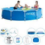 Intex Alles In 1 Zwembad Pakket - Metal Frame Rond 305x76 Cm - Blauw
