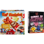 Spellenset - Bordspel - Stef Stuntpiloot & Dubbel Zo Clever