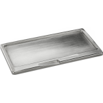 Luxe Metalen Kaarsenbord/plateau Zilver 9 X 17 Cm Rechthoekig - Kaarsenplateaus - Silver