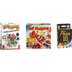 999Games Spellenset - 3 Stuks - Keer Op Keer 2 & Phase 10 & Stef Stuntpiloot