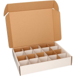 2x Stuks Sorteerdozen/opbergdozen Met 20 Vakjes Van 8 Cm - Opbergbox