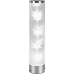 BES LED Led Tafellamp - Trion Ricardo - 1.5w - Warm 3000k - Dimbaar - Rond - Mat Chroom - Aluminium - Wit