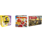 Hasbro Spellenbundel - Bordspellen - 3 Stuks - Dobble Classic & Risk & Stef Stuntpiloot