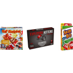 Mattel Spellenbundel - Kaartspel - 3 Stuks - Exploding Kittens Nsfw (18+) & Skip-bo & Stef Stuntpiloot
