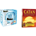 999Games Spellenbundel - Kaartspel - 2 Stuks - Dobble Beach Waterproof & Catan: Het Snelle Kaartspel