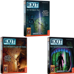 999Games Bordspellen - 3 Stuks - Exit - De Verlaten Hut & De Grafkamer Van De Farao & Het Verschrikkelijke Spookhuis