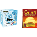 999Games Spellenbundel - Kaartspel - 2 Stuks - Dobble Beach Waterproof & Catan: Het Snelle Kaartspel