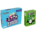 Spellenbundel - Squla - 2 Stuks - 7 Tot 12 Jaar - Familiebordspel & Aardrijkskunde - Kaartspel