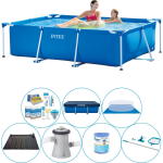 Intex Zwembad Voordeelpakket: Frame Pool - 220 X 150 X 60 Cm - Deluxe - Blauw
