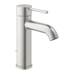 Grohe Essence 1-gats wastafelkraan S-size met waste Supersteel 24171DC1