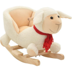 Vidaxl Hobbeldier Schaap Met Rugleuning 60x32x50 Cm Pluche - Blanco