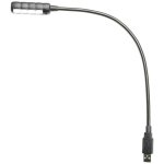 Adam Hall SLED 1 ULTRA USB C zwanenhals-lamp met USB-connector en 4 COB LED's