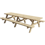 Tuindeco Houten Picknicktafel 300 Cm, Vuren