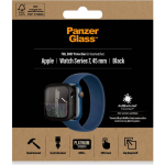 PanzerGlass Antibacteriële Full Body Screenprotector Apple Watch Series 7 45 mm - Zwart