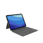 Logitech Combo Touch Apple iPad Pro 11 inch (2021/2020) Toetsenbord Hoes QWERTY - Gris