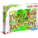 Clementoni Supercolor Dierentuin Legpuzzel 24 Stukjes