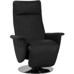 Beliani Prime Fauteuil Kunstleer 82 X 82 Cm - Negro