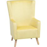 Beliani Oneida Fauteuil Polyester 60 X 74 Cm - Geel