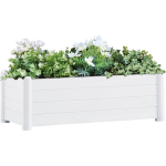 Vidaxl Plantenbak Verhoogd 100x43x35 Cm Pp - Wit