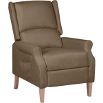 Vidaxl Fauteuil Verstelbaar Stof Taupe