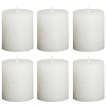 Bolsius Rustiekkaarsen 6 St 80x60 Mm - Wit