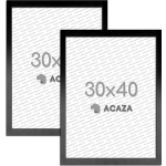 Acaza Set Van 2 Madison Fotokaders - 30x40 Cm - Foto Lijsten In Mdf Hout - - Zwart