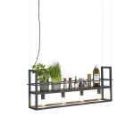 QAZQA Hanglamp Cage Rack - Negro