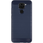 Bmax Carbon Soft Case Hoesje Voor Xiaomi Redmi Note 9 - Blue/ - Blauw