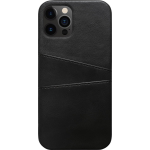 Bmax Pu Leather Card Slots Hard Case Hoesje Voor Iphone 12 - Black/ - Zwart