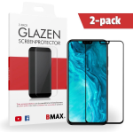 2-pack Bmax Honor 9x Lite Screenprotector - Glass - Full Cover 2.5d - Black
