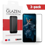 2-pack Bmax Honor 20 Pro Screenprotector - Glass - Full Cover 2.5d - Black