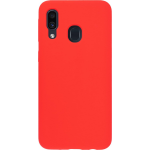 Bmax Liquid Silicone Case Hoesje Voor Samsung Galaxy A40 - Dark Red/donker - Rood