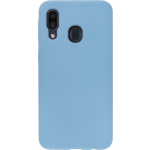 Bmax Liquid Silicone Case Hoesje Voor Samsung Galaxy A40 - Denim Blue / Denim - Blauw