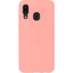 Bmax Liquid Silicone Case Hoesje Voor Samsung Galaxy A40 - Peach/perzik - Roze